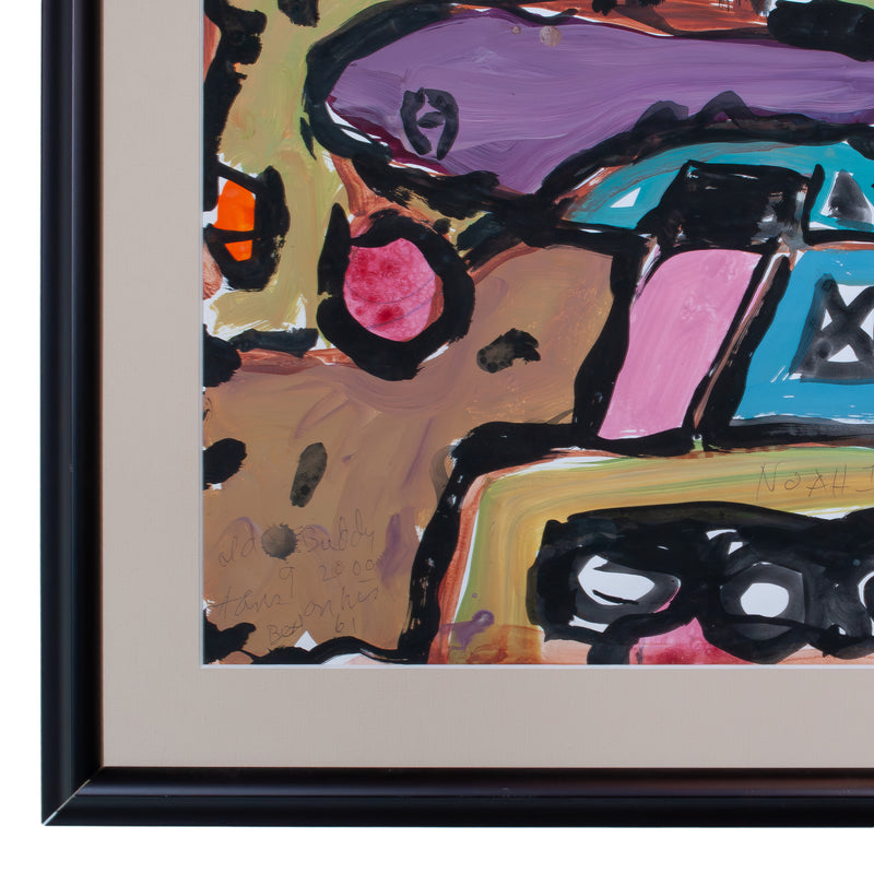 Original Abstract Expressionist Oil Painting Modern Art New York "Noah's Ark" by Jay Milder, 1989