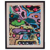 Original Abstract Expressionist Oil Painting Modern Art New York "Noah's Ark" by Jay Milder, 1989