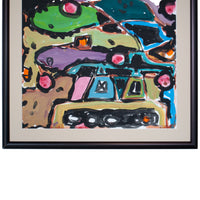 Original Abstract Expressionist Oil Painting Modern Art New York "Noah's Ark" by Jay Milder, 1989