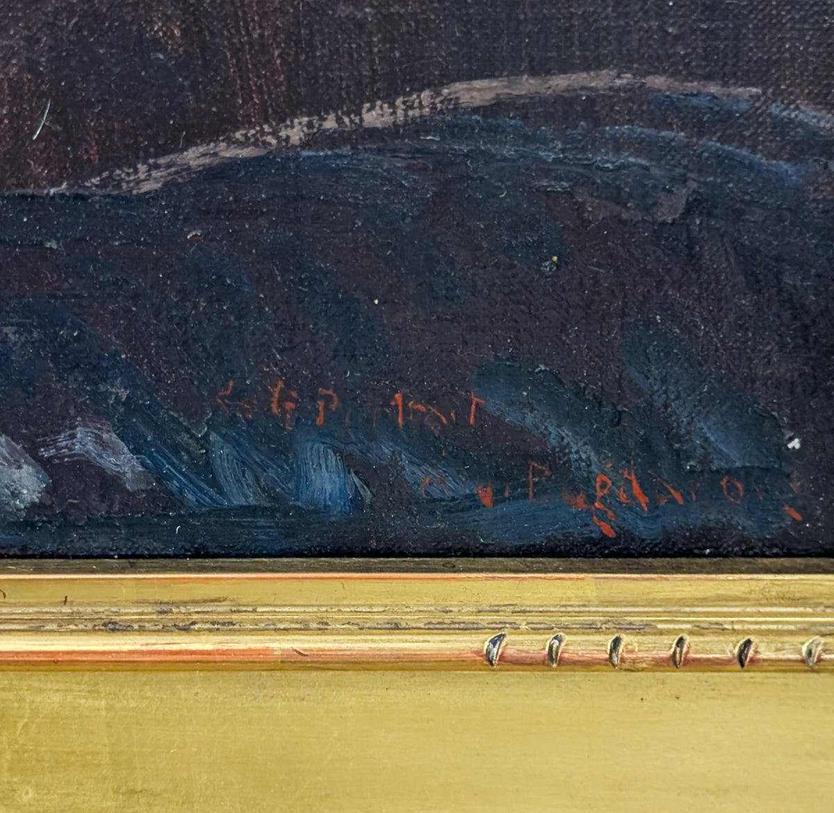 American Impressionist "Self-Portrait" Painting of Monhegan Island Maine Coast by Abraham Jacob Bogdanove, 1930