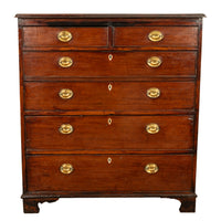 Antique 18th Century Georgian Mahogany Dresser Tall Chest of Six Drawers 1790