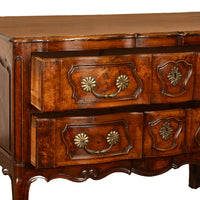 Antique 18th Century French Provincial Régence Carved Walnut Commode Chest 1760
