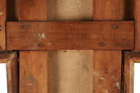 Antique Monumental French Oil Painting San Damiano Crucifix Christ St. Francis of Assisi, Circa 1820