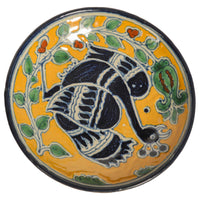 Antique Enrique Ventosa Talavera Poblano Tin-Glazed Pottery Charger Mexico 1910