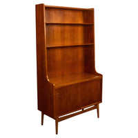 Authentic Mid Century Modern Danish Teak Bookcase Cabinet by Johannes Sorth 1965