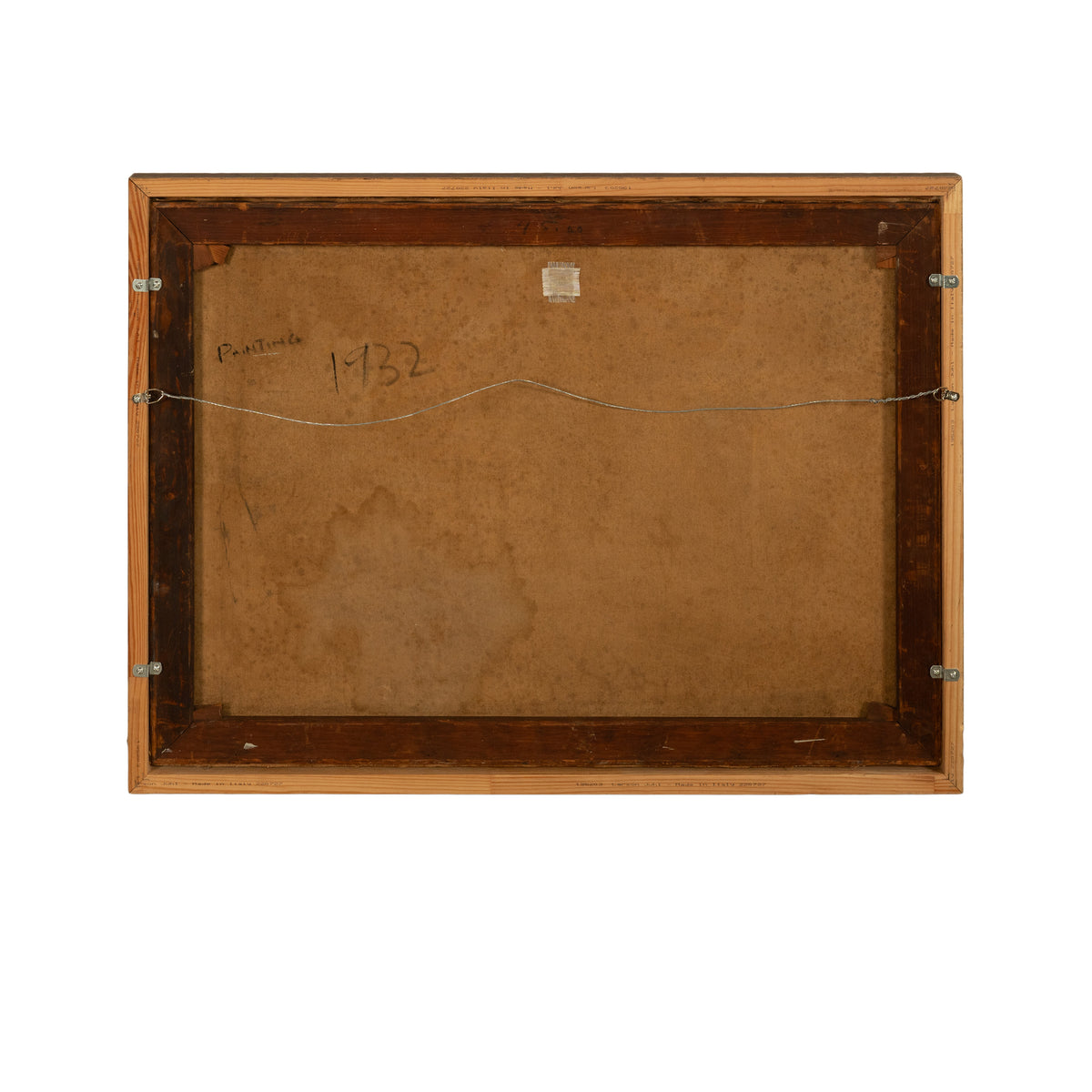 Oil Painting Puerto Rican Outsider Latin American Art "Horsemen of Apocalypse" by Juan De Prey, 1932