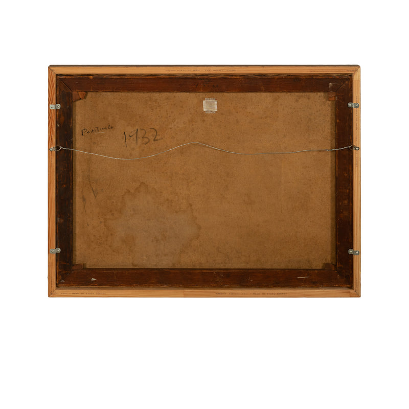 Oil Painting Puerto Rican Outsider Latin American Art "Horsemen of Apocalypse" by Juan De Prey, 1932