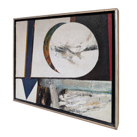 American Modernist Abstract Expressionist "Hard Edged" Oil on Canvas Painting by Budd Hopkins, 1967