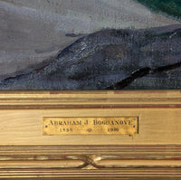 American Impressionist Portrait Painting of "Pearl" Monhegan Island Maine Coast by Abraham Jacob Bogdanove. 1930