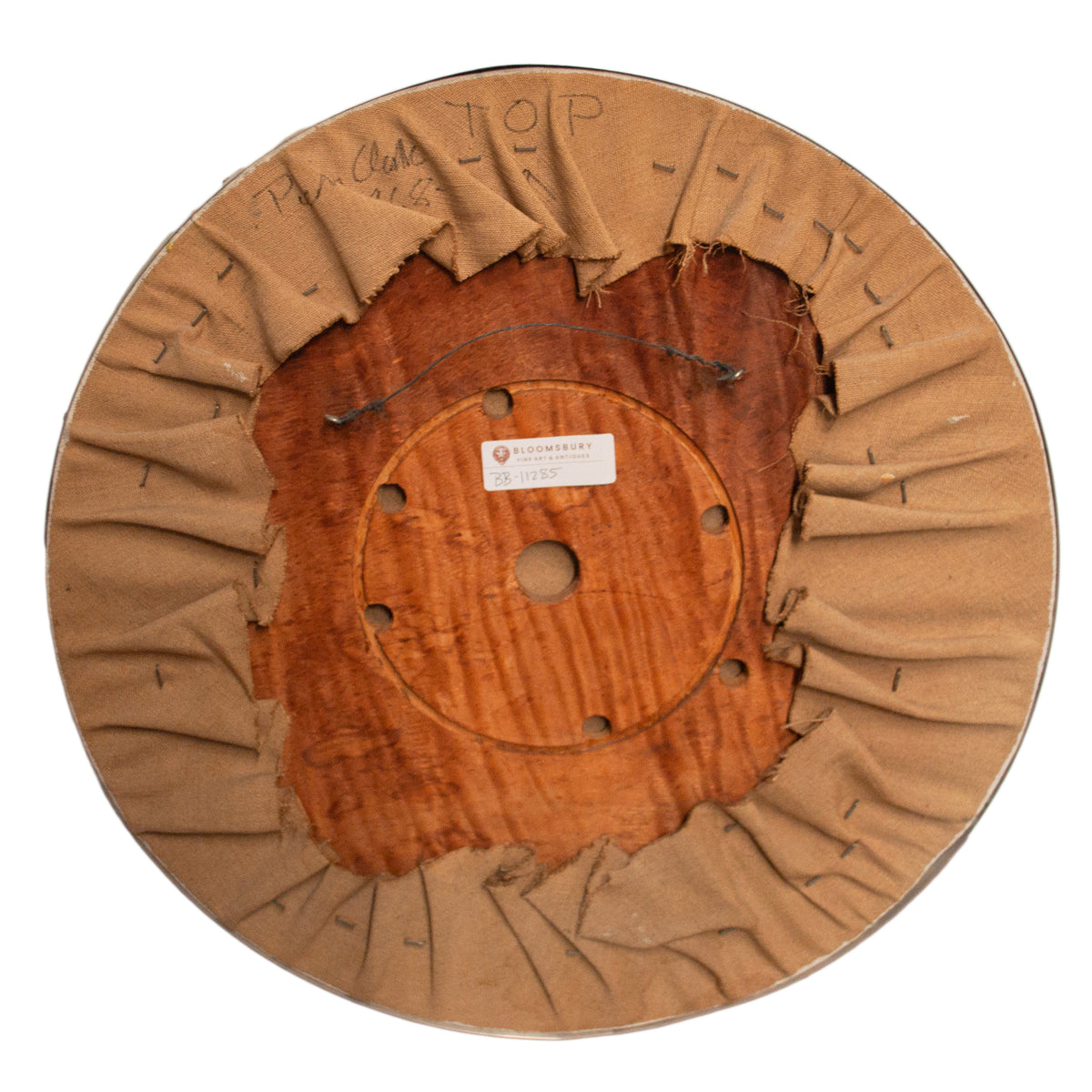 Abstract American Modernist Geometric Oil on Canvas Circular Painting New York by Pierre Clerk, 1968