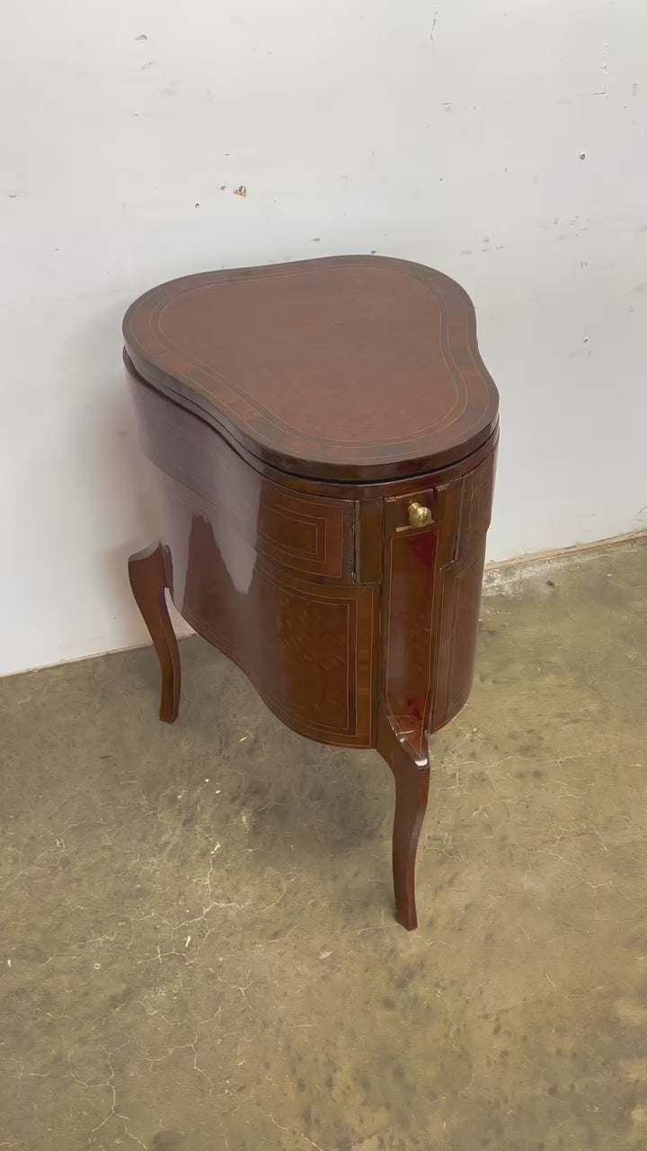 Antique French LouisXV Mechanical Tulipwood Dressing Table de Toilette Desk 1800