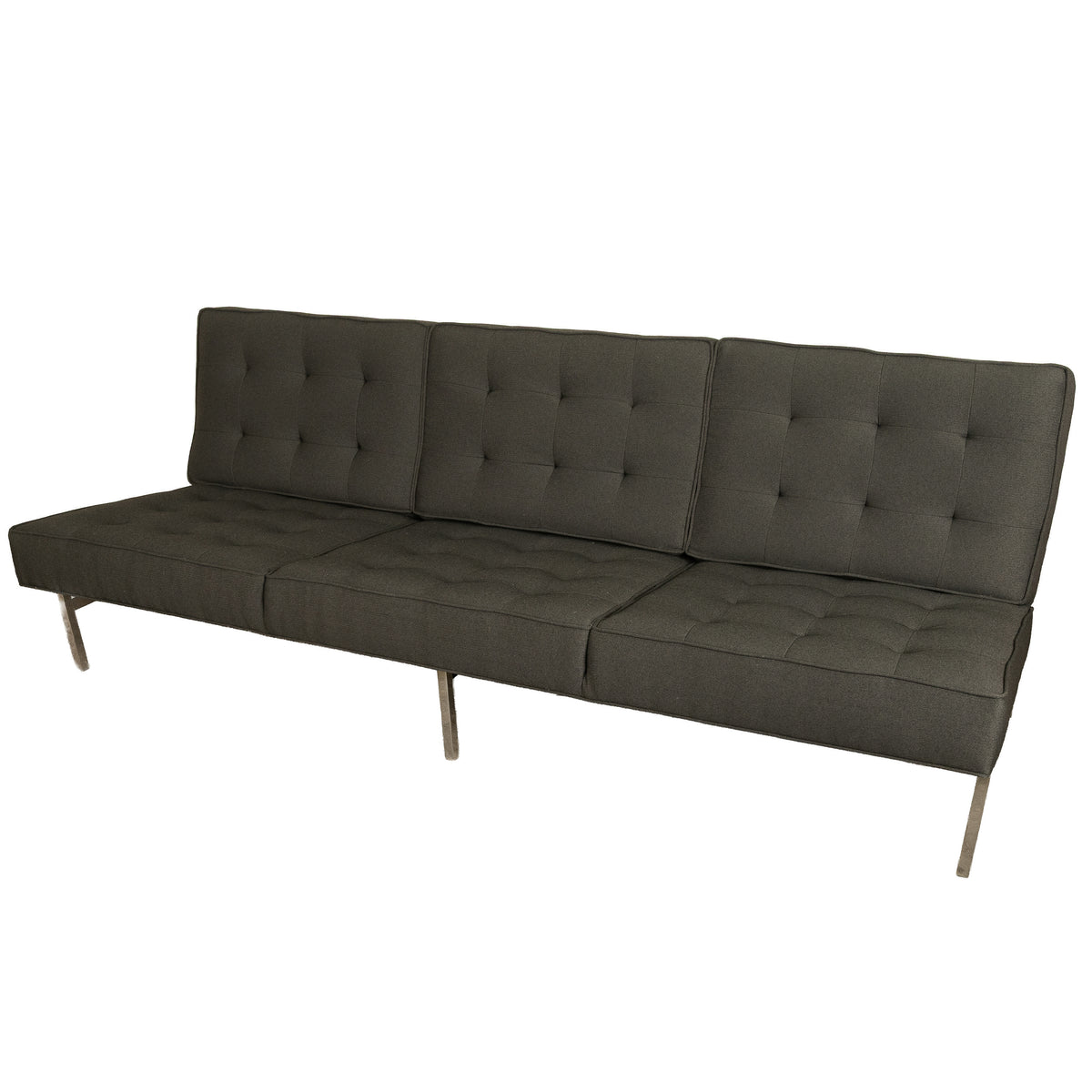 Original Mid-Century Modern 1955 Florence Knoll Parallel Bar Sofa Fully Restored