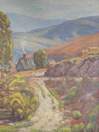 American Impressionist Oil on Canvas Painting "California Highlands" Los Angeles by Charles Smith, 1930