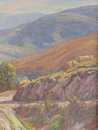 American Impressionist Oil on Canvas Painting "California Highlands" Los Angeles by Charles Smith, 1930
