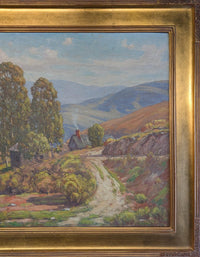 American Impressionist Oil on Canvas Painting "California Highlands" Los Angeles by Charles Smith, 1930