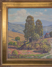 American Impressionist Oil on Canvas Painting "California Highlands" Los Angeles by Charles Smith, 1930