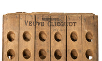 Antique French Veuve Clicquot Champagne Wine 120 Bottle Oak Riddling Rack 1869