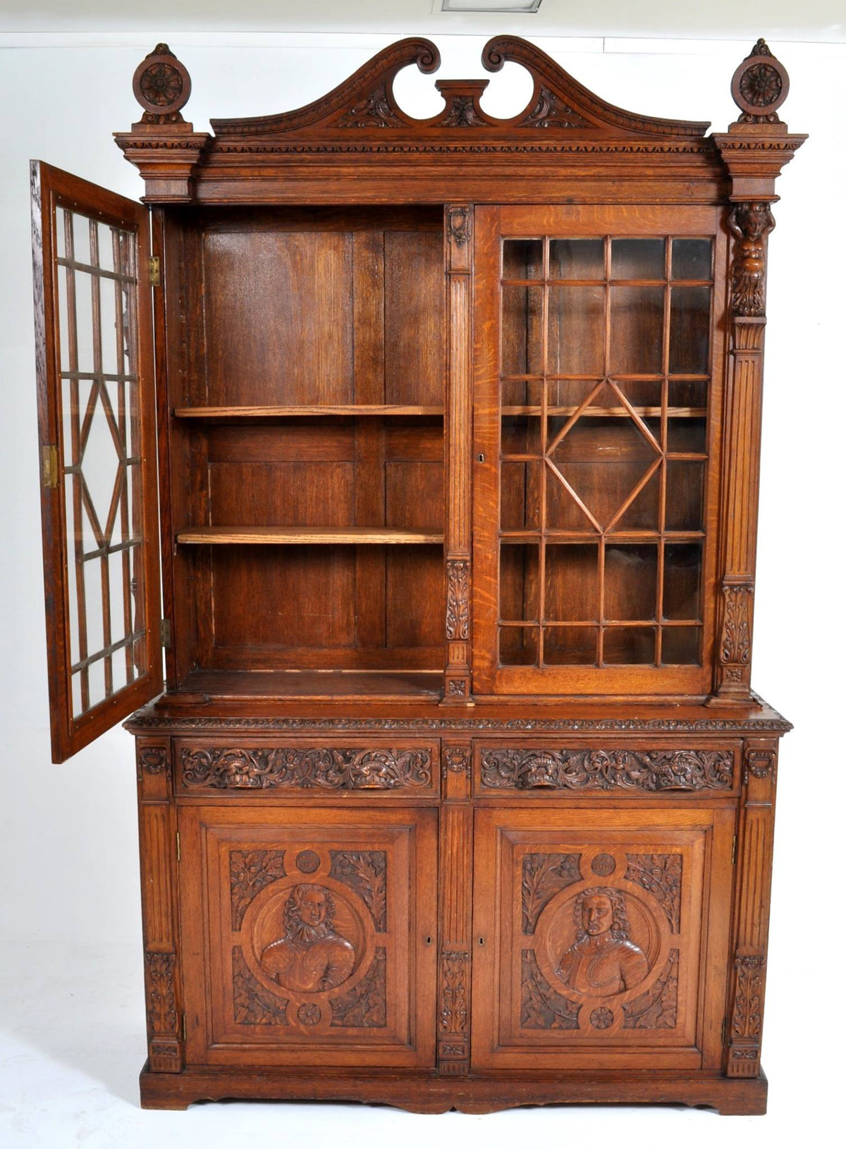 Fine Antique Bookcase, Circa 1860