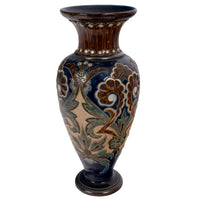 Large Antique Aesthetic Movement Doulton Lambeth Stoneware Vase Margaret Aitken
