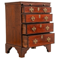 Antique Georgian Inlaid Mahogany Gentleman's Chest of Drawers Dresser, Circa 1750