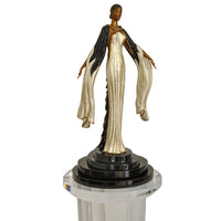 Art Deco "Fire Leaves" Bronze Female Statue Sculpture Limited Edition Erté
