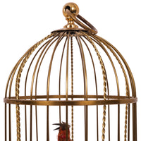 Antique German Singing Twin Bird Cage Music Box Automaton Karl Griesbaum, Circa 1950