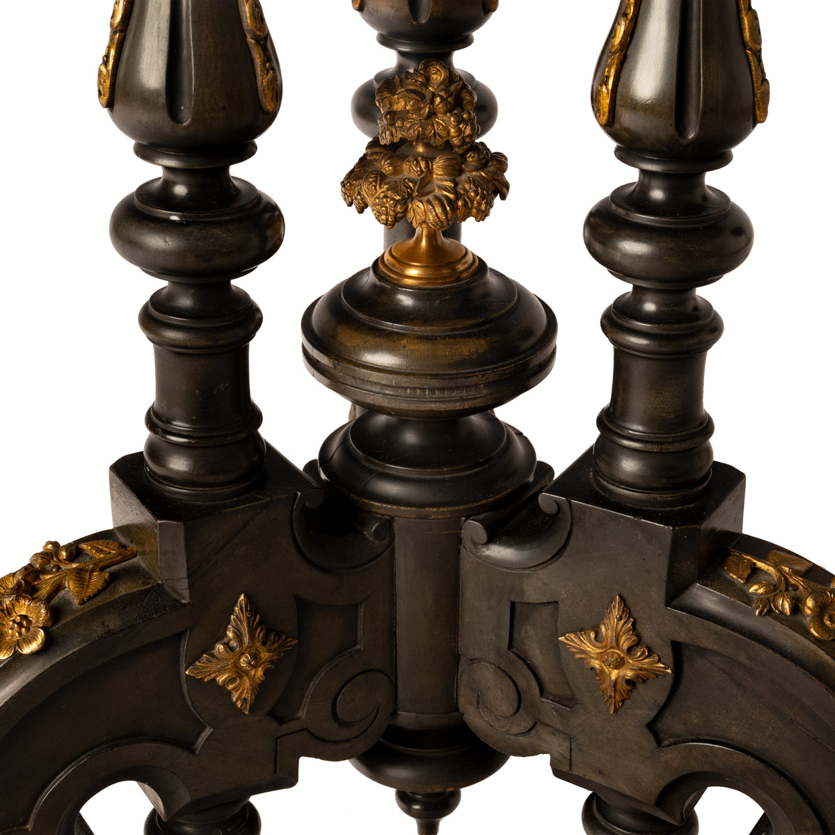 Antique French Specimen Wood Louis XV Marquetry Ormolu Round Tilt-Top Table, Circa 1870