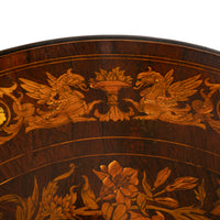 Antique French Specimen Wood Louis XV Marquetry Ormolu Round Tilt-Top Table, Circa 1870
