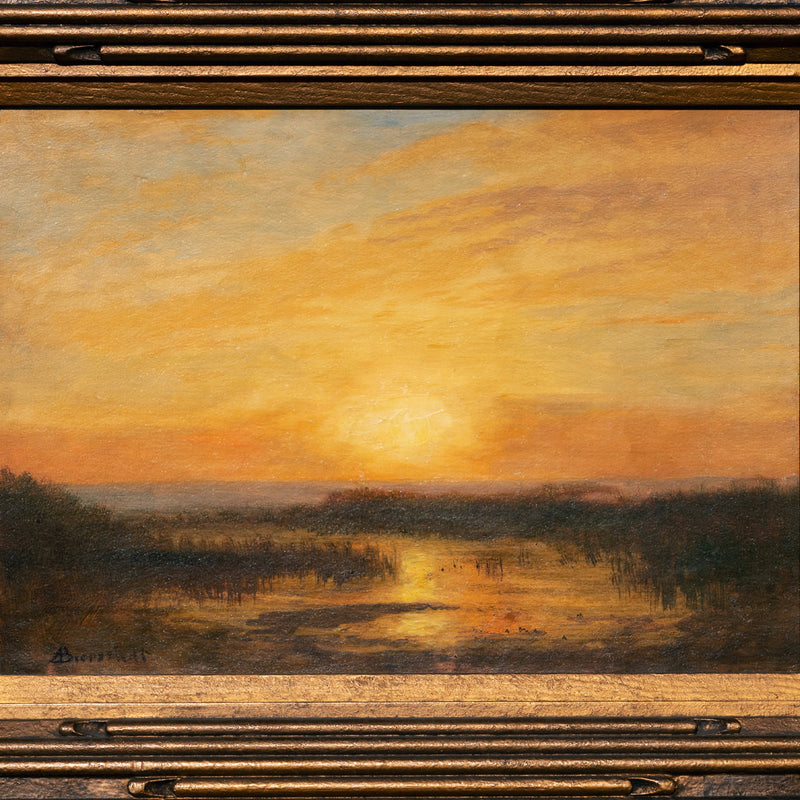 Albert Bierstadt San Francisco Sunset Impressionist Landscape oil Painting, Circa 1870s