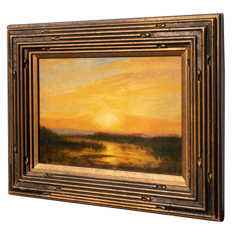 Albert Bierstadt San Francisco Sunset Impressionist Landscape oil Painting, Circa 1870s