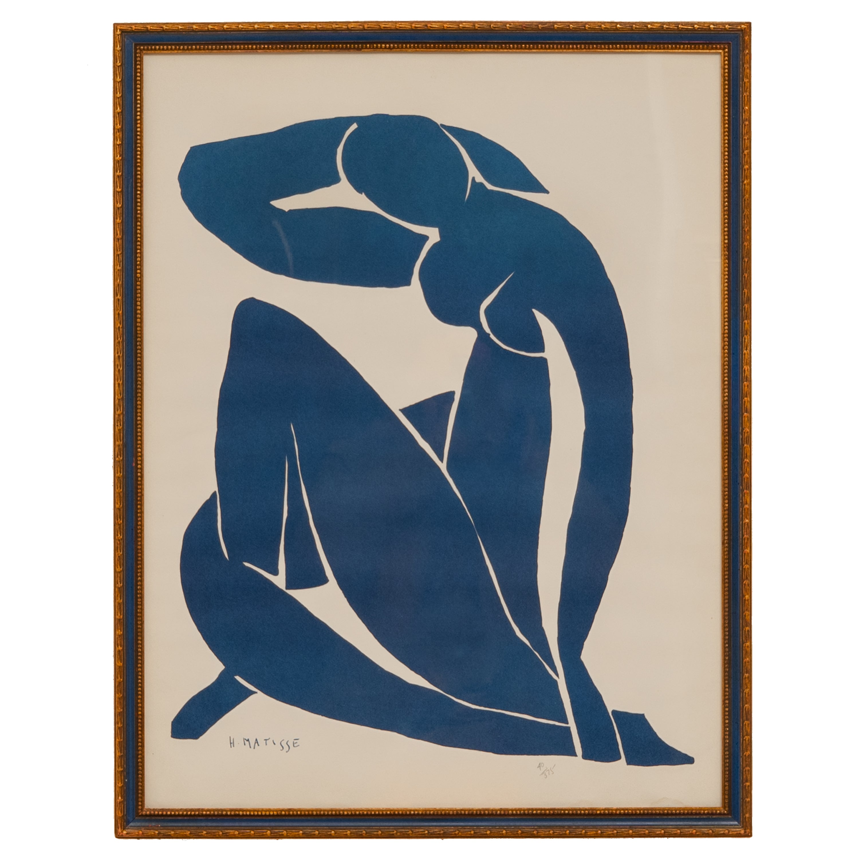 H. Matisse 1952 複製シルクスクリーンアート Henri Matisse Lithograph: 