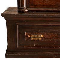 Antique Masonic Temple Display Filing Cabinet Bookcase Washington Lodge, Circa 1880