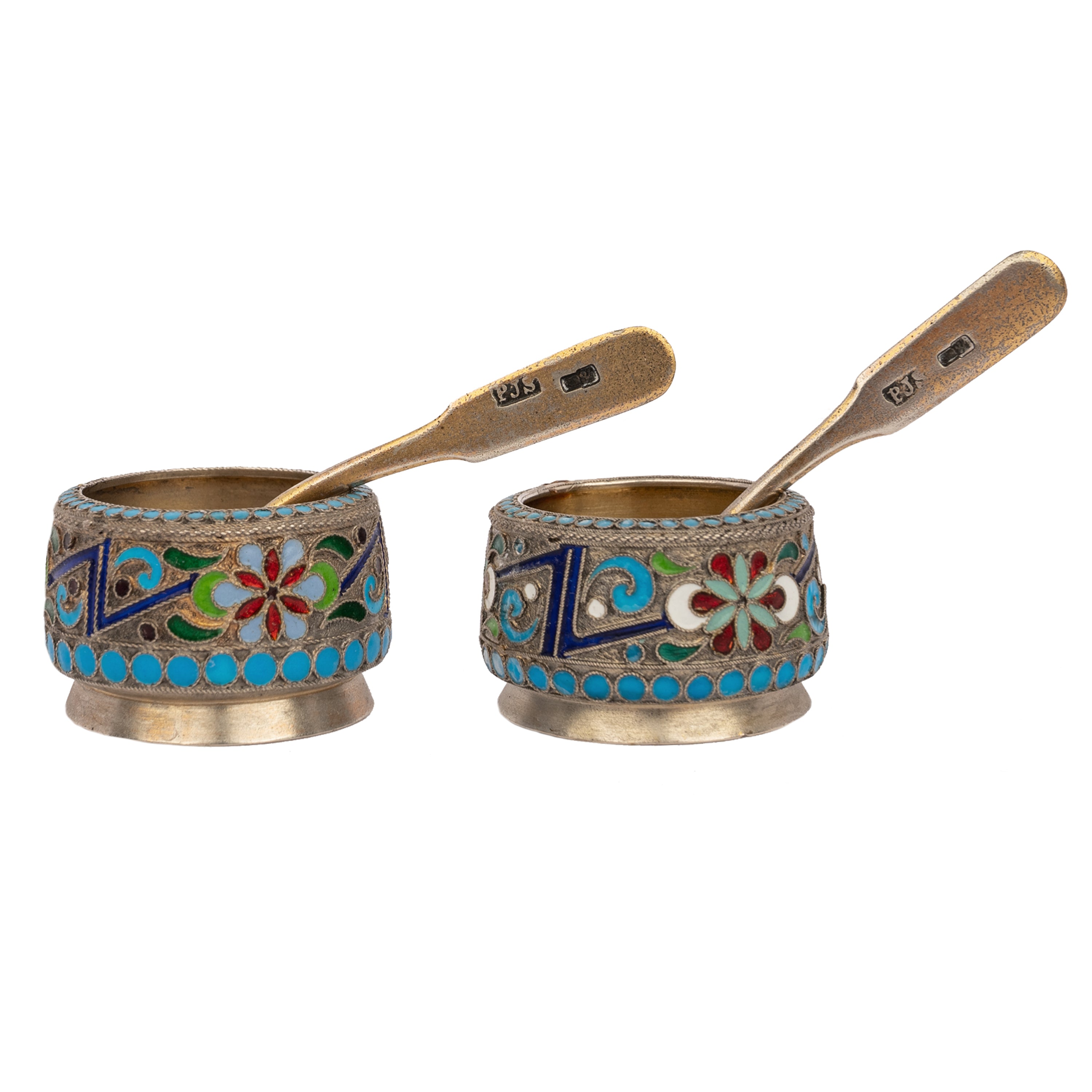 Russian clearance cloisonne spoons