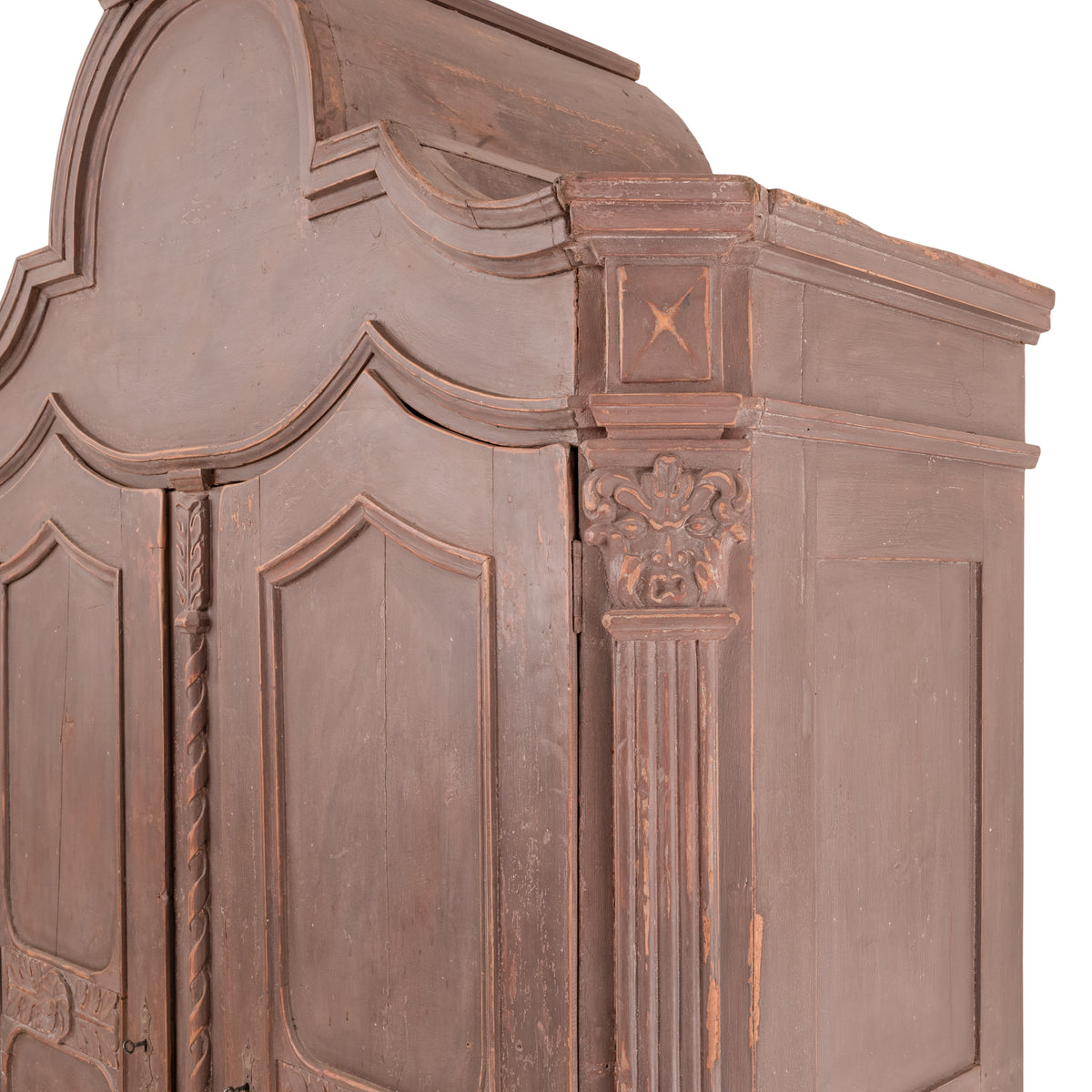 Swedish Carved and Painted Armoire Swedish Carved and Painted Armoire