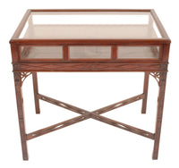 Antique Edwardian George III Chinese Chippendale Style Bijouterie Table / Vitrine / Display Case, Circa 1900