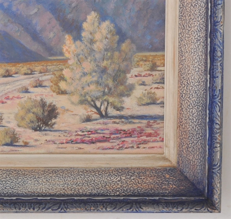 Antique Oil on Panel Painting, "California Desert," by Frank Leonard, Circa 1920