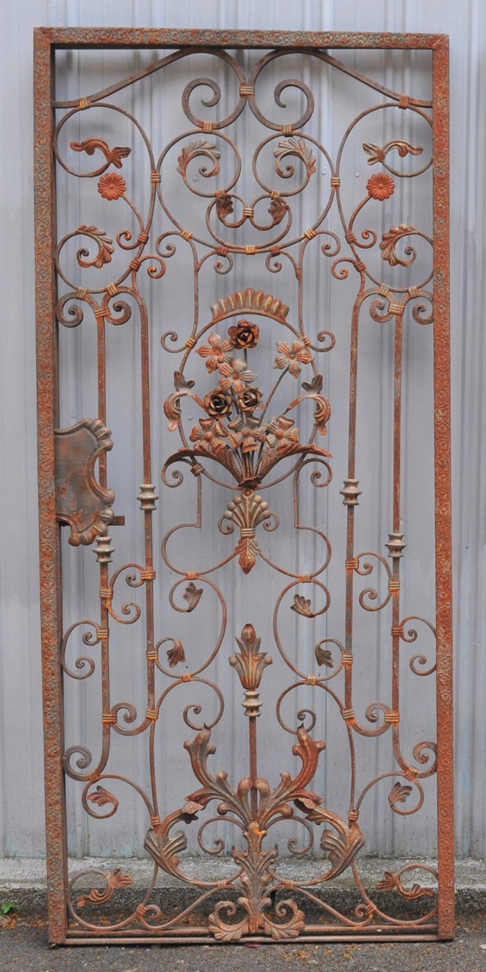 Antique Victorian Cast & Wrought Iron Gate