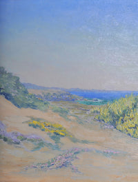 Oil on Board, "Sand Dunes Near Spanish Bay," by Lillie May Nicholson (1884-1964)