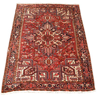 Antique / Vintage Persian Handwoven Heriz Carpet, circa 1940 (8.5' x 11.5')