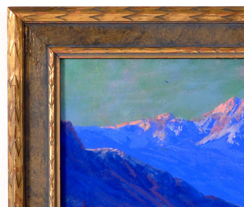 Antique American Impressionist Painting of Mt. Shasta, California, by Carl Sammons (1883-1968), Circa 1910