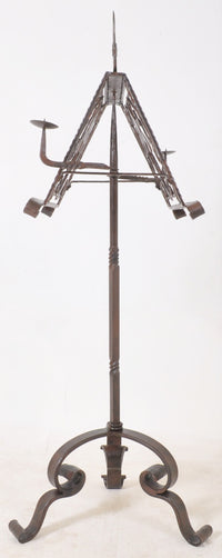 Antique French Gothic Wrought Iron Music Stand, Circa 1850