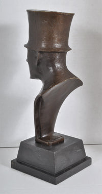 "Man in Top Hat" Bronze Sculpture by Elie Nadelman (February 20, 1882—December 28, 1946)