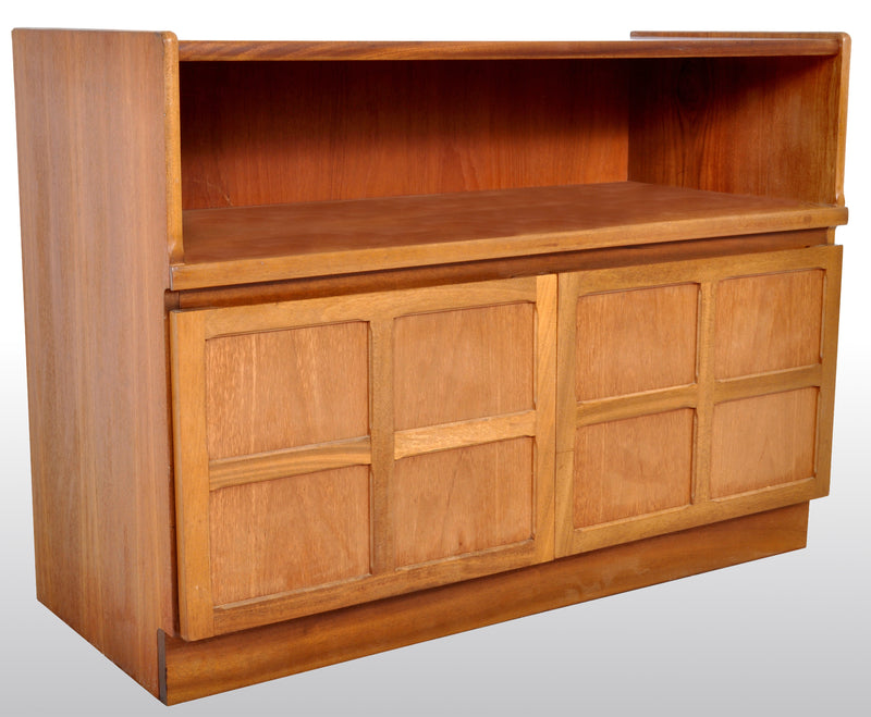 Mid-Century Modern Danish Style Media Cabinet in Teak by Nathan Furniture, 1960s