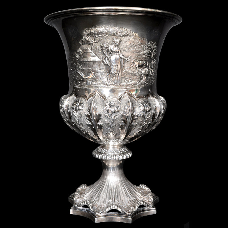 Fine & Rare Antique Sterling Silver William IV London Presentation Cup, 1831