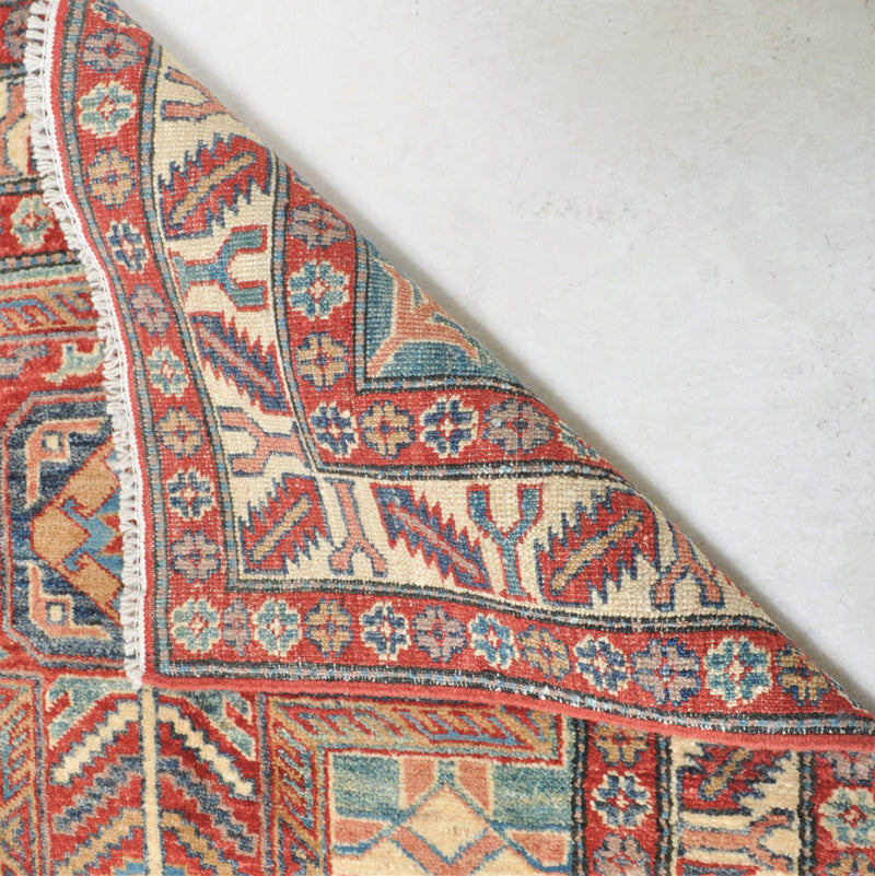 Caucasian Style Vegetable Dyed Star Kazak Rug