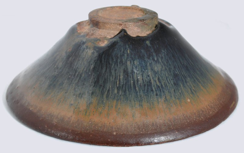 Antique Chinese Song Dynasty "Hare's Fur" Jian Temmoku Bowl, Circa 12th Century