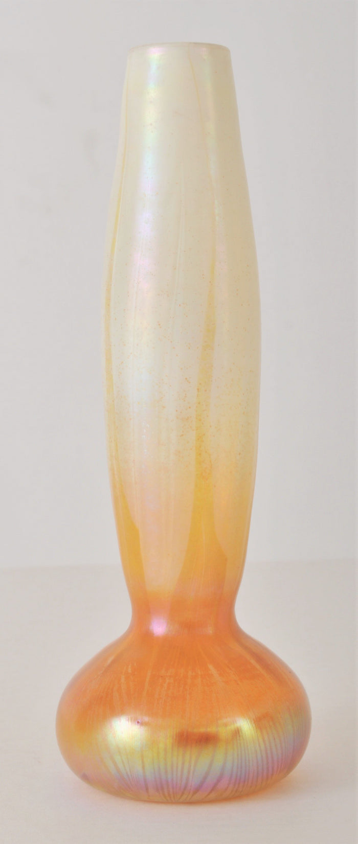 Antique Art Nouveau Iridescent Hand-Blown Glass Vase by Louis Comfort Tiffany, Circa 1900