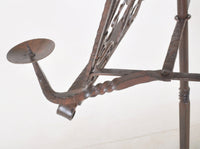 Antique French Gothic Wrought Iron Music Stand, Circa 1850