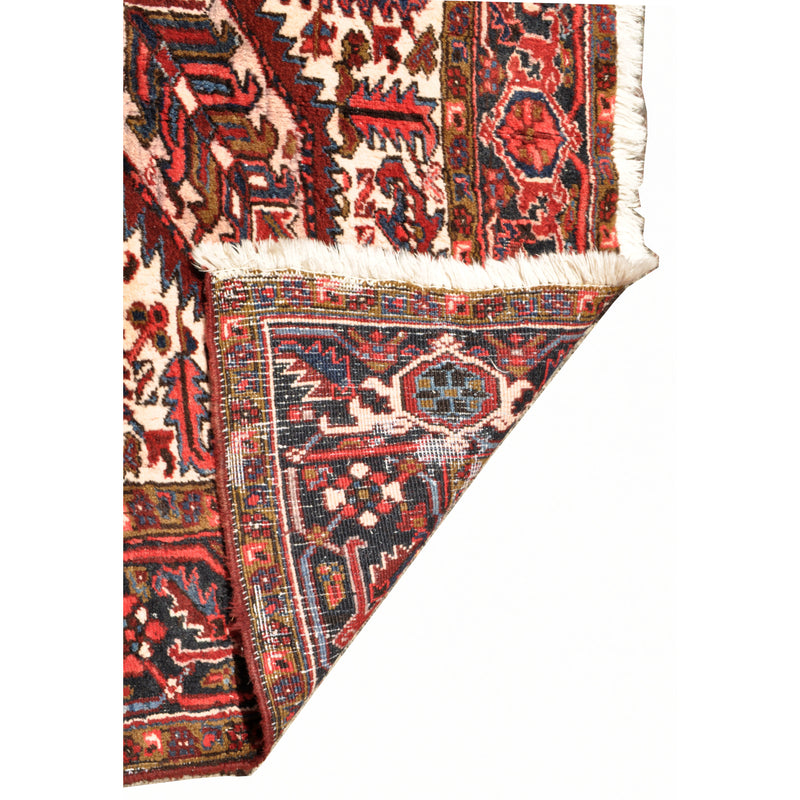 Antique / Vintage Persian Handwoven Heriz Carpet, circa 1940 (8.5' x 11.5')
