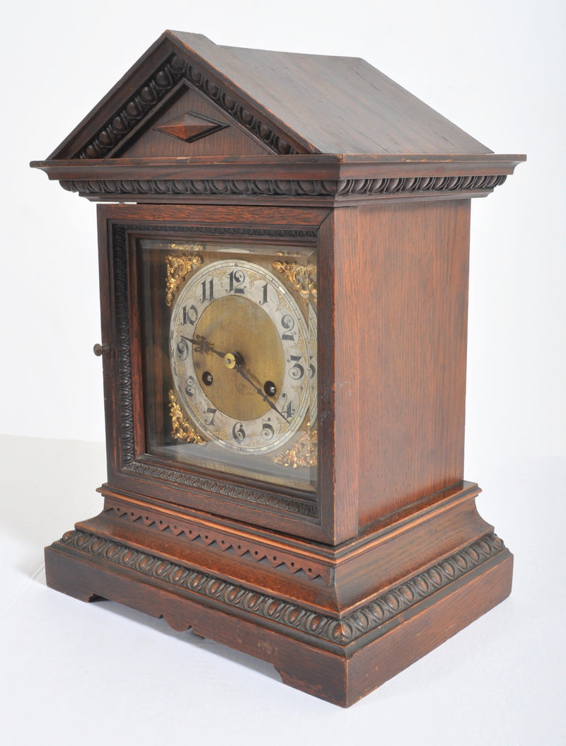 Antique German 8-Day Chiming Mantel Clock by Junghan's, circa 1890